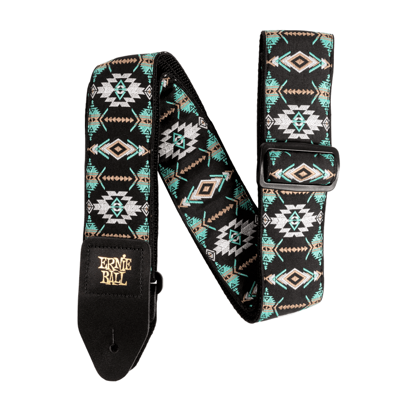 Ernie Ball Southwesten Turquoise Jacquard Strap