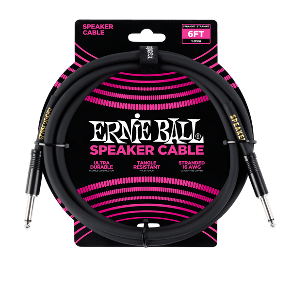 Ernie Ball 6' Straight Speaker Cable