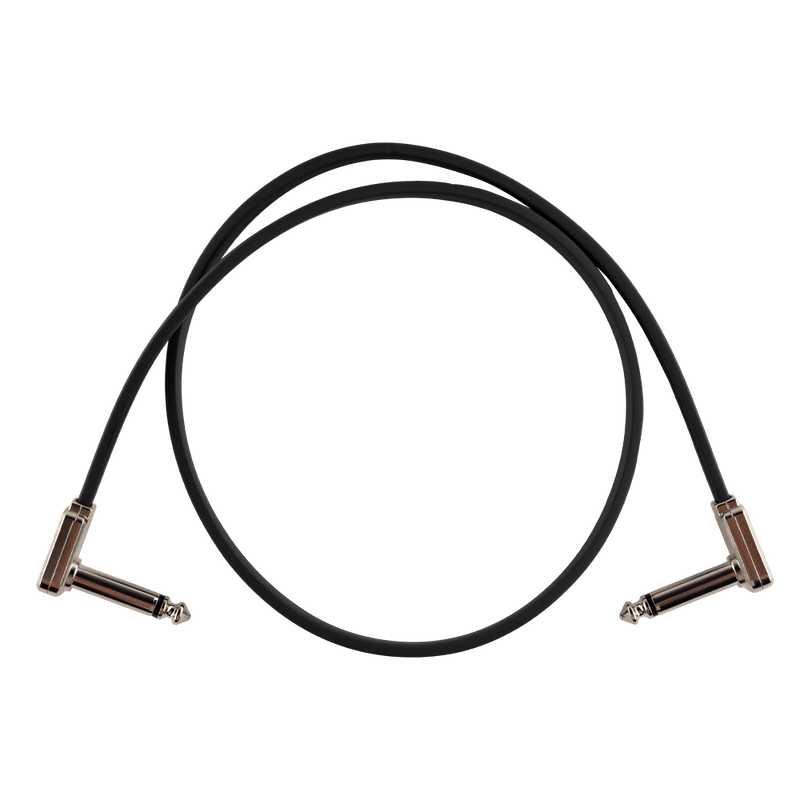 Ernie Ball Flat Ribbon Patch Cable 24in Black Single