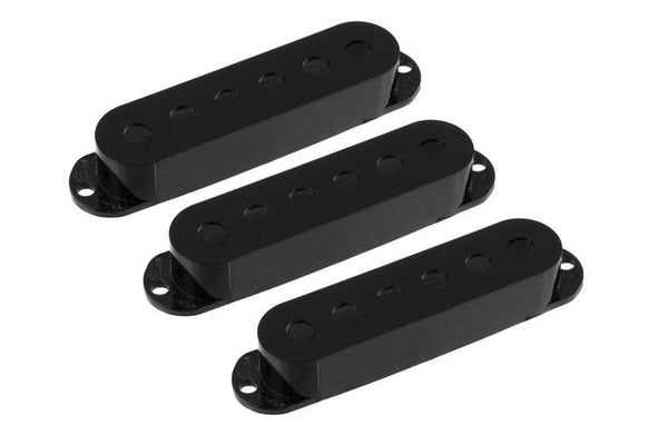 PC-0406-023 Set of 3 Plastic Pickup Covers For Stratocaster - Black