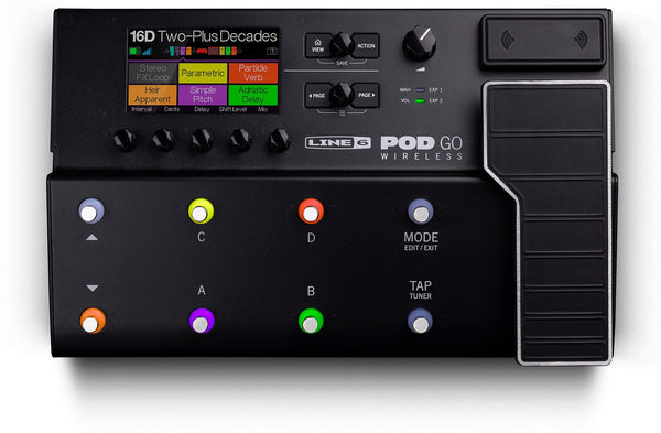 Line 6 POD Go Wireless - Guitar Effects Processor Pedalboard