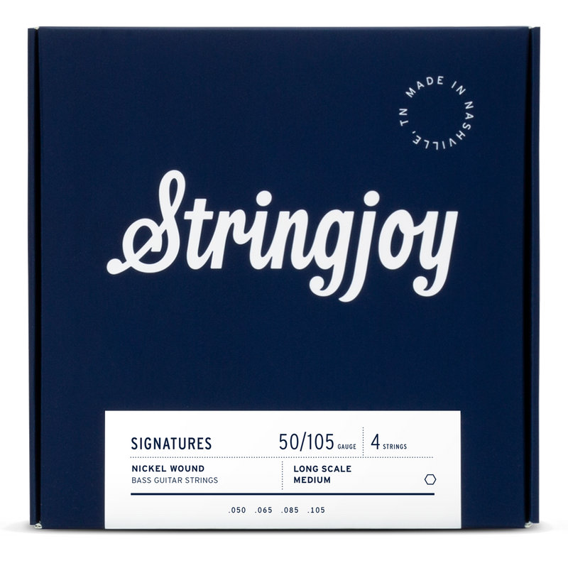 Stringjoy Signatures Medium Gauge (50-105) 4 String Nickel Wound Bass Guitar Strings