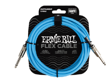 Ernie Ball Flex Cable 10ft Blue