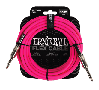 Ernie Ball Flex Cable 20ft Pink