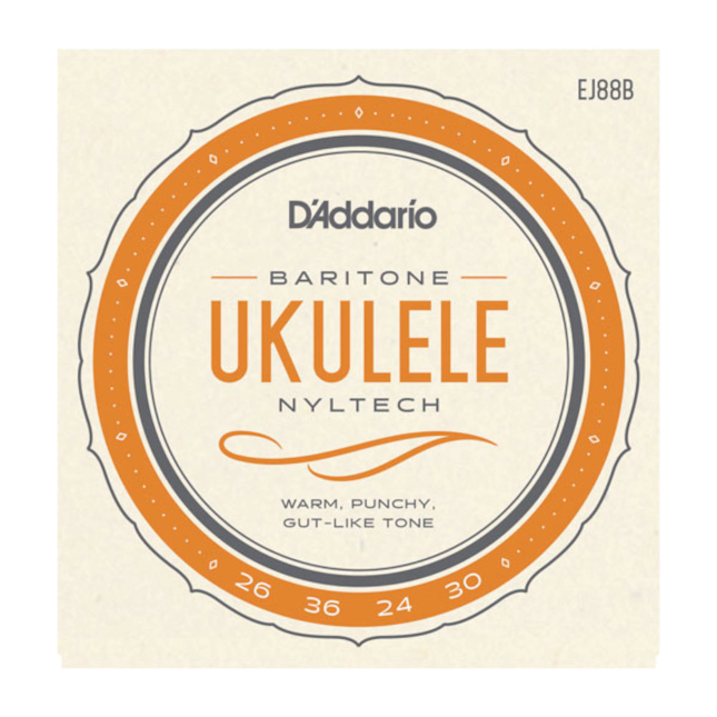 D'Addario EJ88B Nyltech Ukulele Strings, Baritone