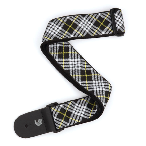 D'addario Woven Guitar Strap Tartan