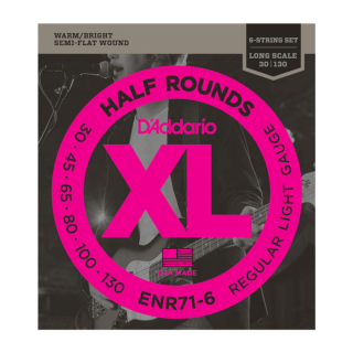 D'addario ENR71-6 Half Rounds Bass Strings