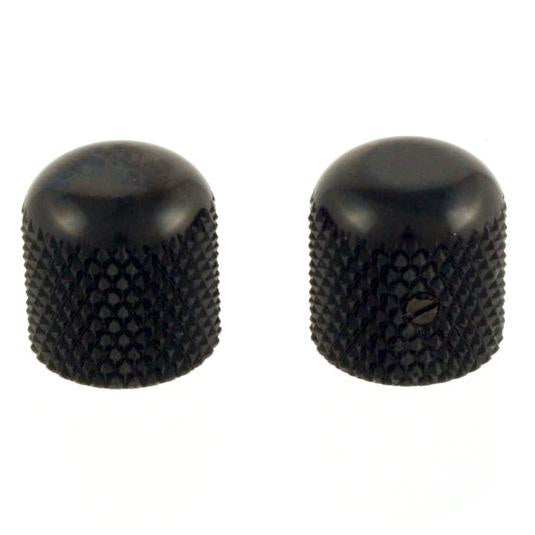 Metal Dome Knobs - Black (2)