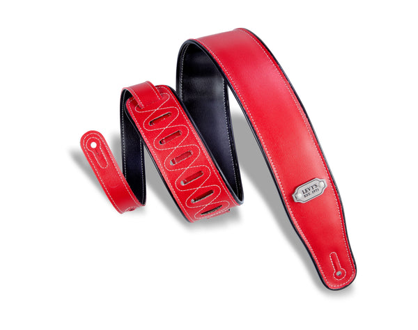 Levy's Black and Red Reversible Vinyl Strap