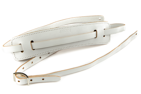 Gretsch Vintage Leather Guitar Strap, Vintage White