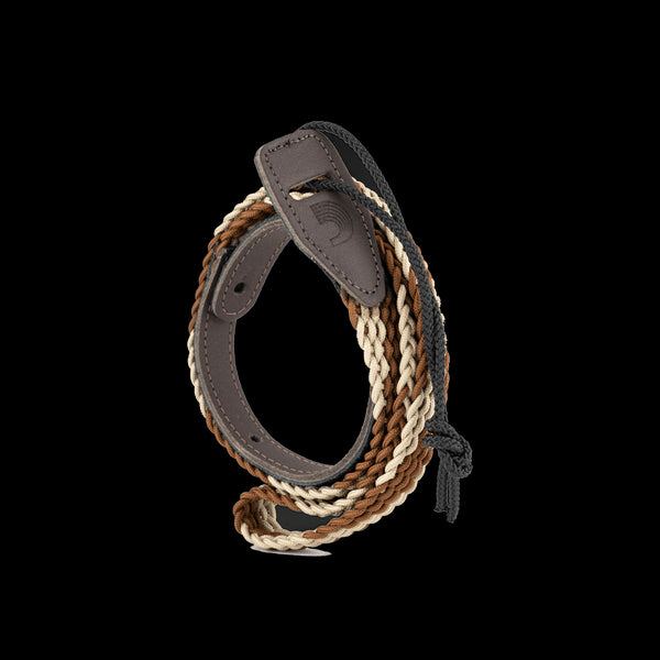 D'Addario Mandolin Strap Braided Brown