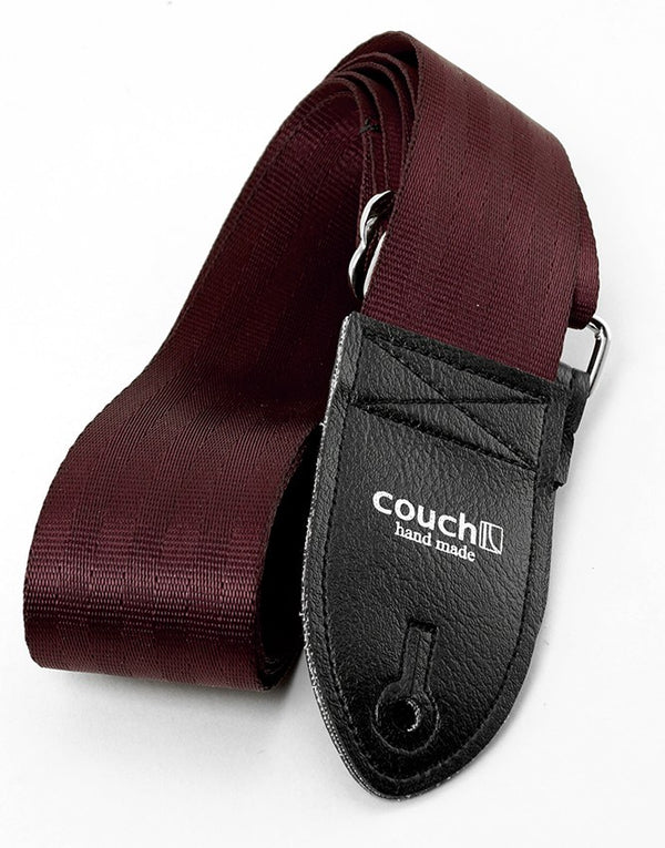 Couch Plain Maroon Vegan Guitar Strap