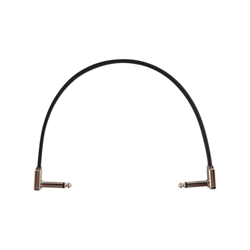 Ernie Ball 12" Single Flat Ribbon Patch Cable Black