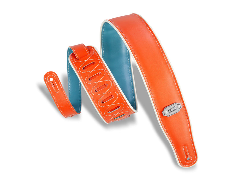 Levy's Orange  and Teal Reversible Vinyl Strap